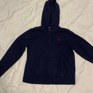 US polo zip up hoddie